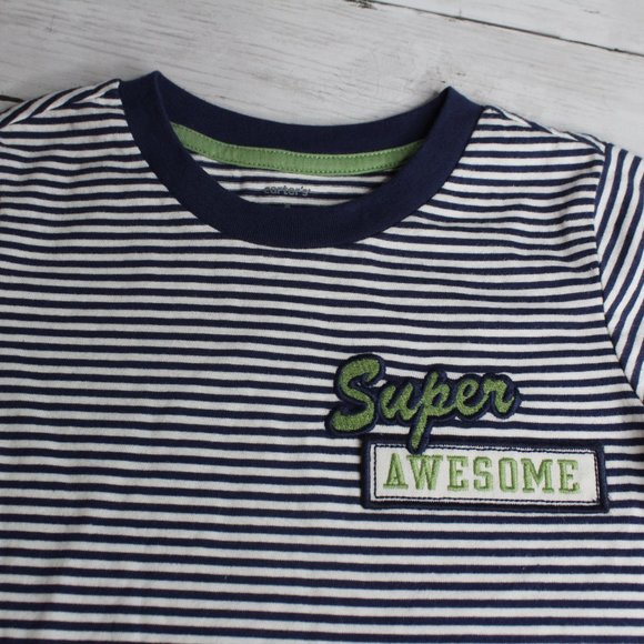 Carter's Boy Tee Shirt Size 4 4T Super Awesome - Picture 2 of 3